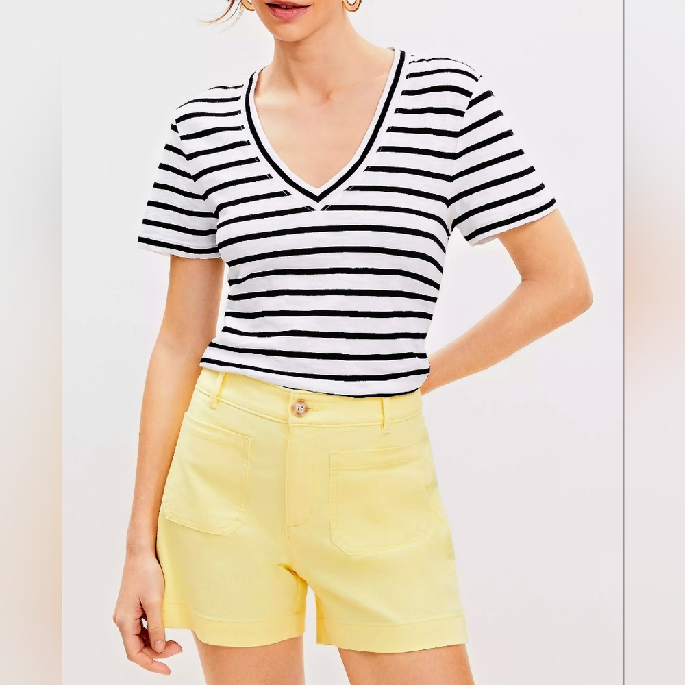 LOFT Yellow "The Palmer Shorts" Nwt